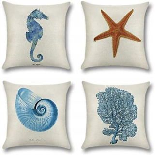 Obliečka na vankúš - Marine Life 45 x 45 cm dekoratívny vankúš