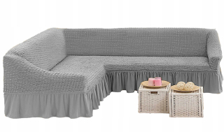 Nábytkový poťah - BRL home strieborný poťah na pohovku