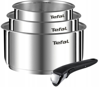 Súprava hrncov - Sada hrncov Tefal Ingenio Emotion, nehrdzavejúca oceľ, 4 ks.