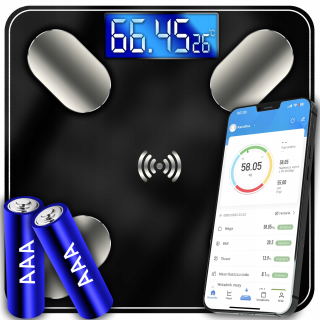 Kúpeľnňová váha - ANALYTICKÁ KÚPEĽŇOVÁ VÁHA SLIM 180 kg SMART+ 17v1
