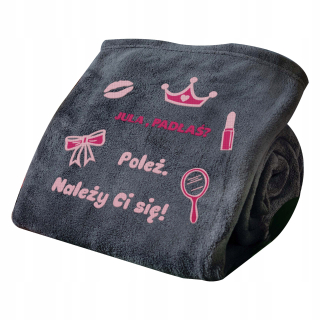 Prikrývka na posteľ - Mygift polárna prikrývka 200 x 140 cm odtiene šedej