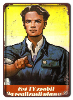 PRL kovová značka retro doska #05816