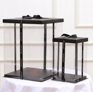 TRANSPARENTNÝ BOX NA MEDVEDIA S RUŽAMI 25 CM