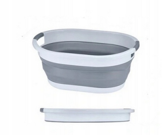 Miska, lavór - FHBabyLand oválna misa 25 l, odtiene sivej