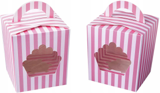 Cupcake Boxes skladanie 11,5 x 9,5 cm 15 kusov