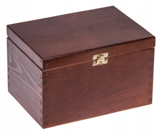 Box 22x16x13 Clackset Cantain Wood Walnut