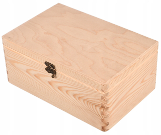 Drevená škatuľka s upevňovačom 30x20x13