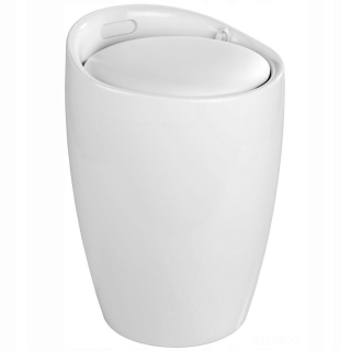 Kôš na prádlo - Pouf Basket Pouf Wash Container+Storage 2in1 Wenko