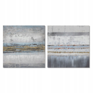 DKD Home Decor Painting Abstract (2 ks) (100 x 2