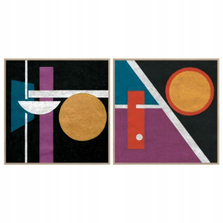 DKD Painting Home Decor Abstract (2 ks) (83 x 4.