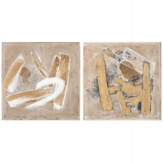 DKD Domáce dekorácie Abstrakt (92 x 4,5 x 92 ° C