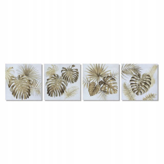 DKD maľba Home Decor Cards (4 ks) (80 x 2,8 x 80