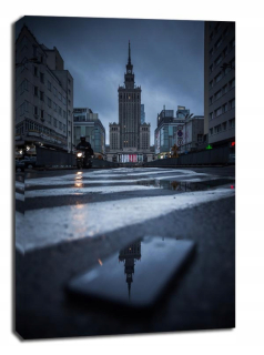 Palác kultúry a vedy I - maľba na plátne