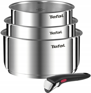 Súprava panvíc - Sada hrncov Tefal Ingenio Emotion, nehrdzavejúca oceľ, 4 ks.