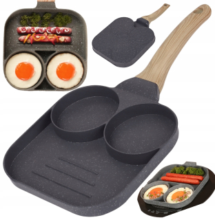 Panvica - P&S štvorcová panvica na vajcia a palacinky, 18 cm, nepriľnavá (nepriľnavá)