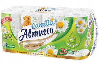 Toaletný papier - Toaletný papier Camilla 16 Almusso valčeky 3 vrstvy