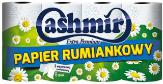 Toaletný papier - Cashmir 3-vrstvový toaletný papier 18 m 8 valčekov