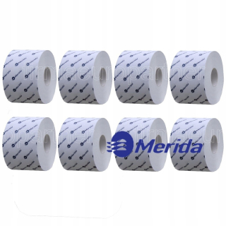Toaletný papier - Toaletný papier Merida 8 ks | 68 m | 2-in | biely*POB503