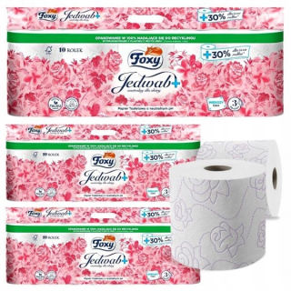 Premium Foxy Silk+ toaletný papier s veľkým obalom