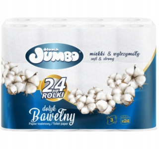 Toaletný papier - Toaletný papier slona jumbo 3 vrstvy 24 valcov