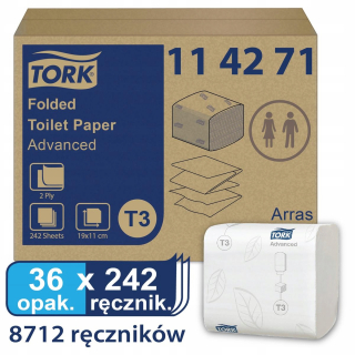 Toaletný papier - Tokový papier biely odpad z bieleho odpadu 2 palce 36 kusov