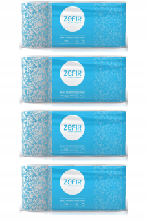 Toaletný papier - ZEFIR Biely toaletný papier 3 vrstvy 4x 8 ks