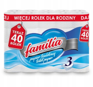 Toaletný papier - Toaletný papier Familia 40 PCSless.