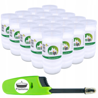 Parafínová vložka do sviečok Ecolight, 11 cm