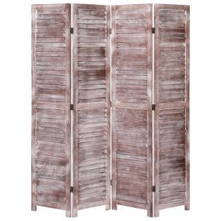 Vidaxl 4-Pad Screens 284212 Brown 140x165 cm