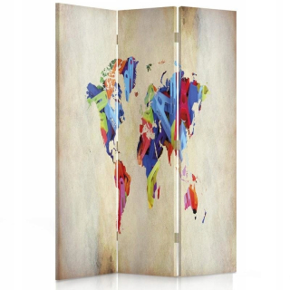 Freey Screen Farebná mapa sveta 110x180 cm