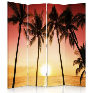 Feary Four -Congress Room Reproduktor Canvas Sunset a Palm Trees (1362412400980)