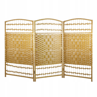 Rattan Screen Deco Trend 150 x 100 cm biely