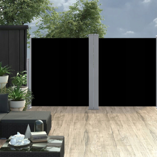 Obrazovka 160x600 cm Čierna