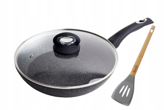 Panvica - Panvica 28 cm kameň s krycou indukčné plynom