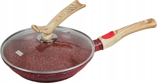 Panvica - Žulový panvica s odnímateľnou rukoväťou 20cm vínová