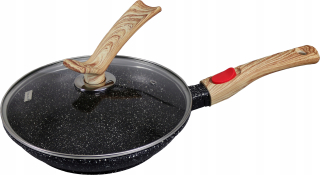 Panvica - Žulový panvica s odnímateľnou rukoväťou 20cm čierna