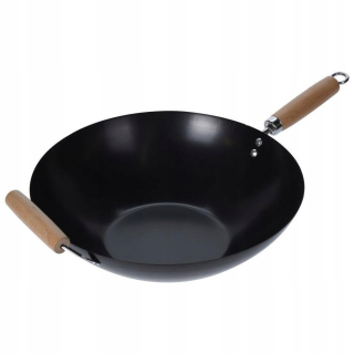 Wok panvica - Pán Hlboká Wok čínske oceľové 35 cm