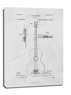 Patent GW Bowers Guitar Project od roku 1888 - obrázok on