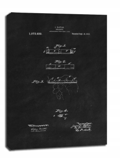 Projekt patentovej cigariet z roku 1913, čierny - obrázok na P