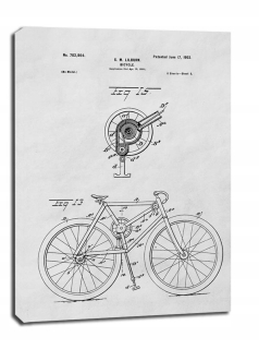 Projekt patentových bicyklov z roku 1902 - Obrázok na plátne