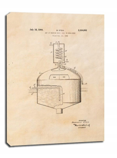 Patent The Art of Brewing Beer Project od roku 1944, Sépiu
