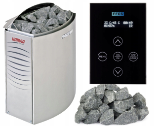 Sauna Purnace + Harvia Vega BC80E 8KW Controller