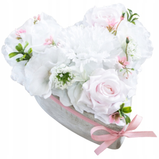 Veniec, kvety ikebana na hrob - Krásna kompozície na cintorín Heart čelenku na hrob
