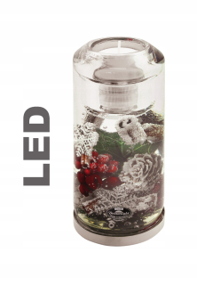 Svietník, lampáš - Krásne sklo luster na slávnostné luster zdobený