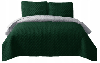 Prikrývka na posteľ - Syl-Mar Polyester 240 x 220 cm posteľná bielizeň, odtiene šedej