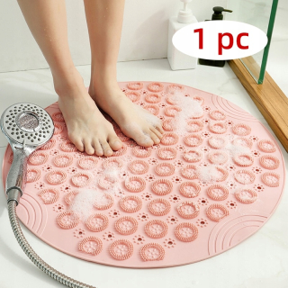 Kúpelňová predložka - Pink-1pc Vogsic Round Bath Mat s anti-PVC