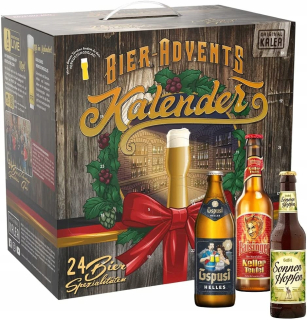 Adventný kalendár - Adventný kalendár piva 24 x 0,33 l + sklo