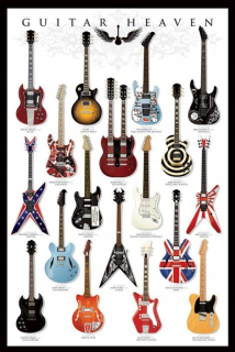 Guitar Guitar Heaven Hudba bez rámu 61 x 91,5 cm