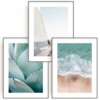 Image na plagát Sailboat Sea 30x40 cm galéria 3 PCS