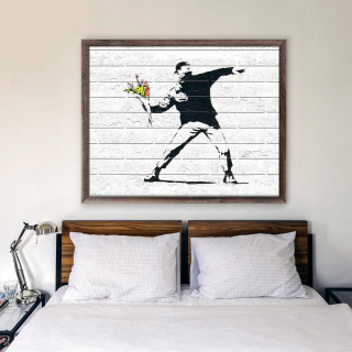 Západný plagát Banksy Flower Hrower 177x125 cm
